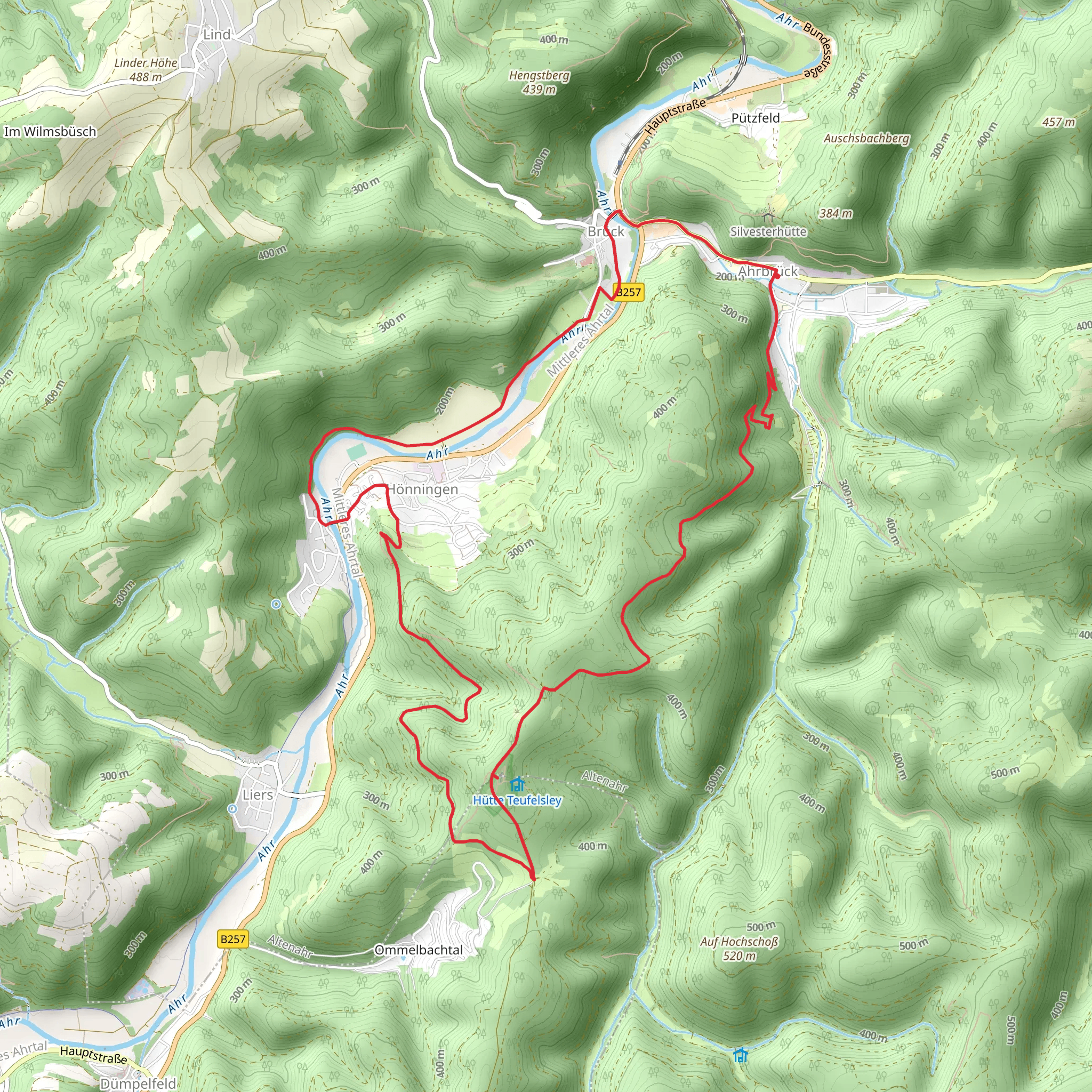 Teufelsley via Teufelsleyweg mobile static map