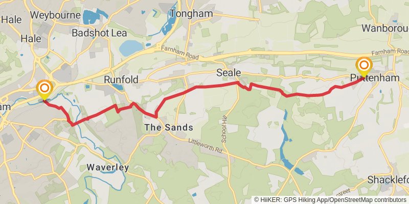 Pilgrims Way alt 1 Map