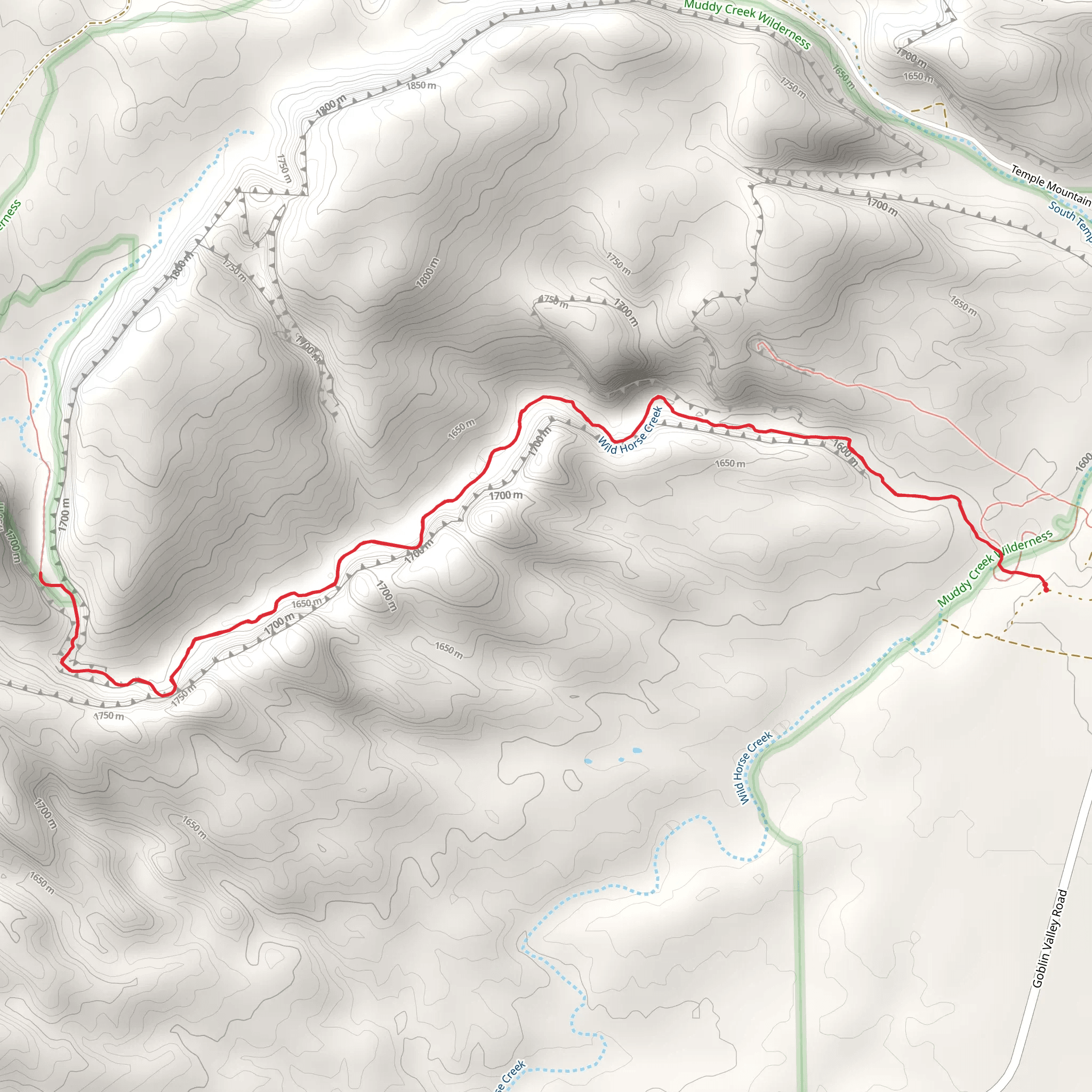 Wild Horse Canyon mobile static map