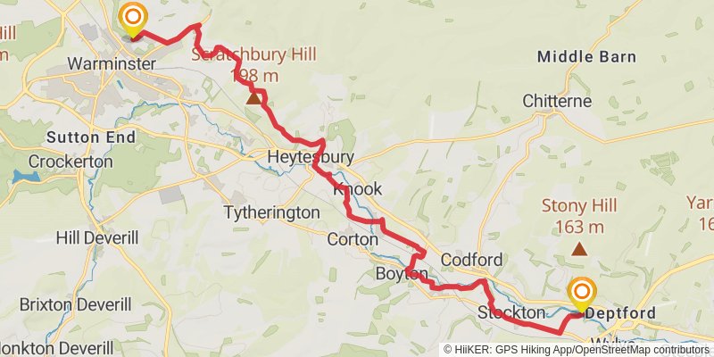 Coast to Coast - Southern England stage 6 Map