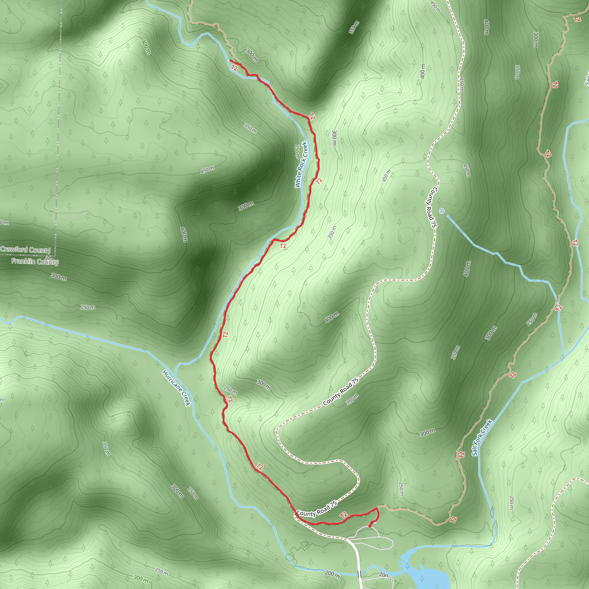 White Rock Shores Lake Loop West mobile static map