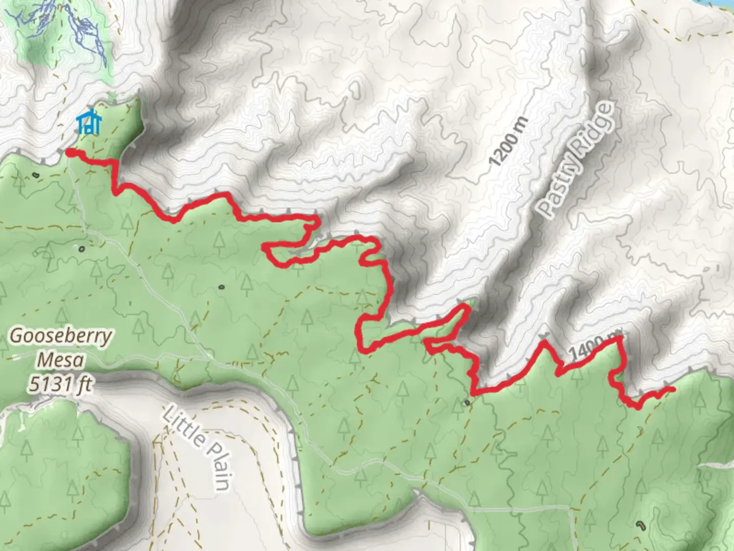 An image depicting the trail Gander Walk and its surrounding area.