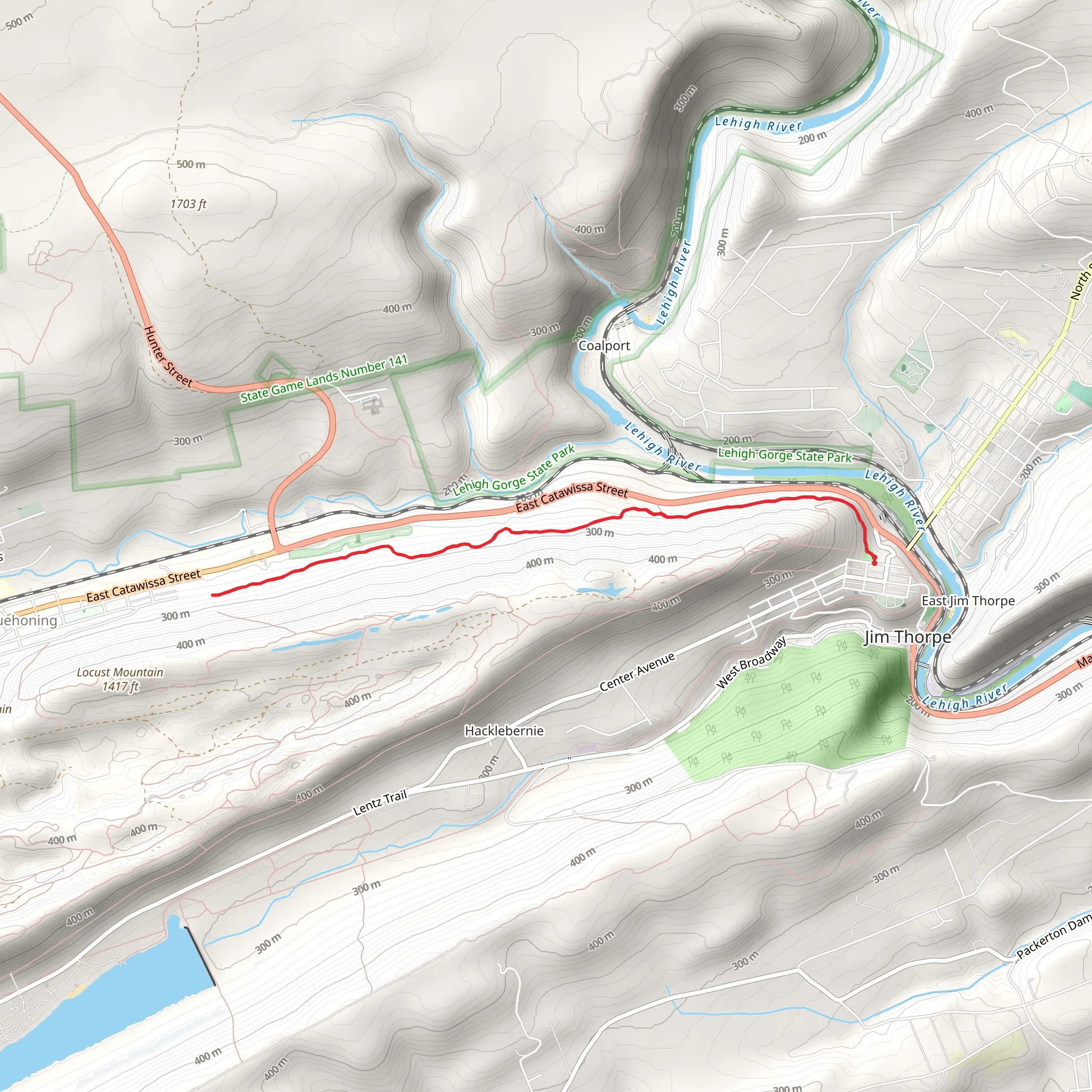 Galen's Revenge Part 2 Trail from Sam Miller Field mobile static map