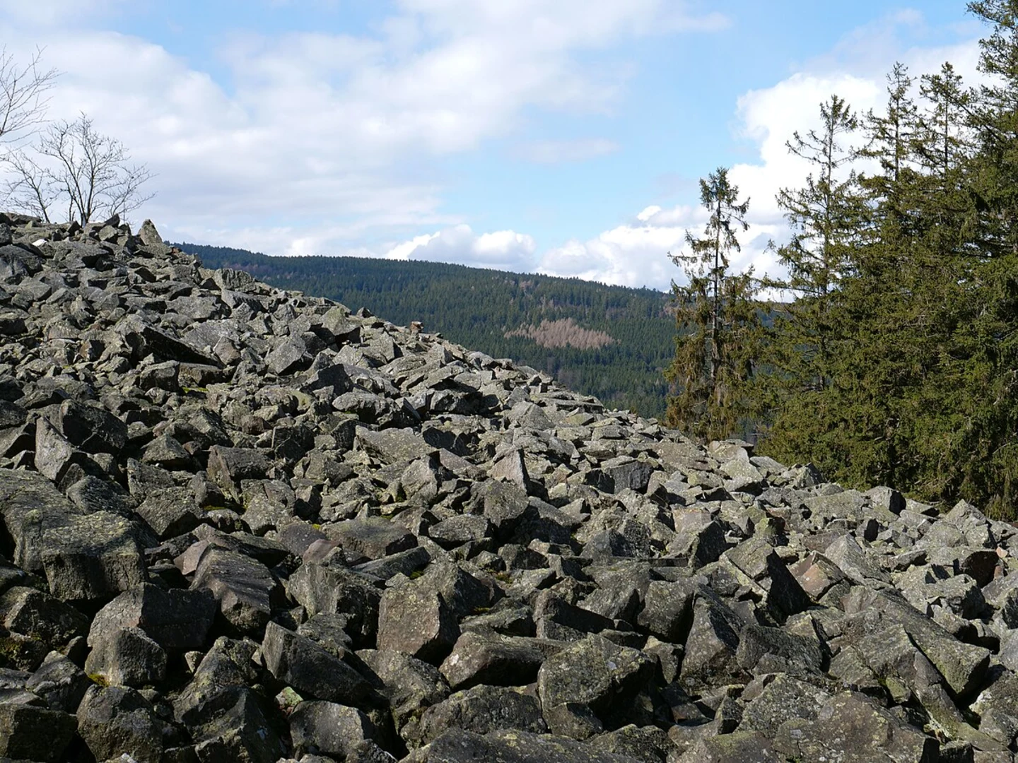 An image depicting the trail Hünerberg and Weiße Mauer via Taunusklub Route and its surrounding area.