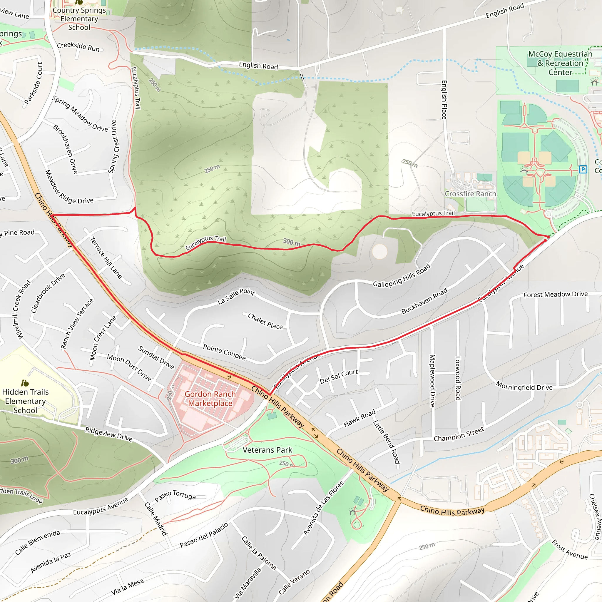 Eucalyptus Loop mobile static map