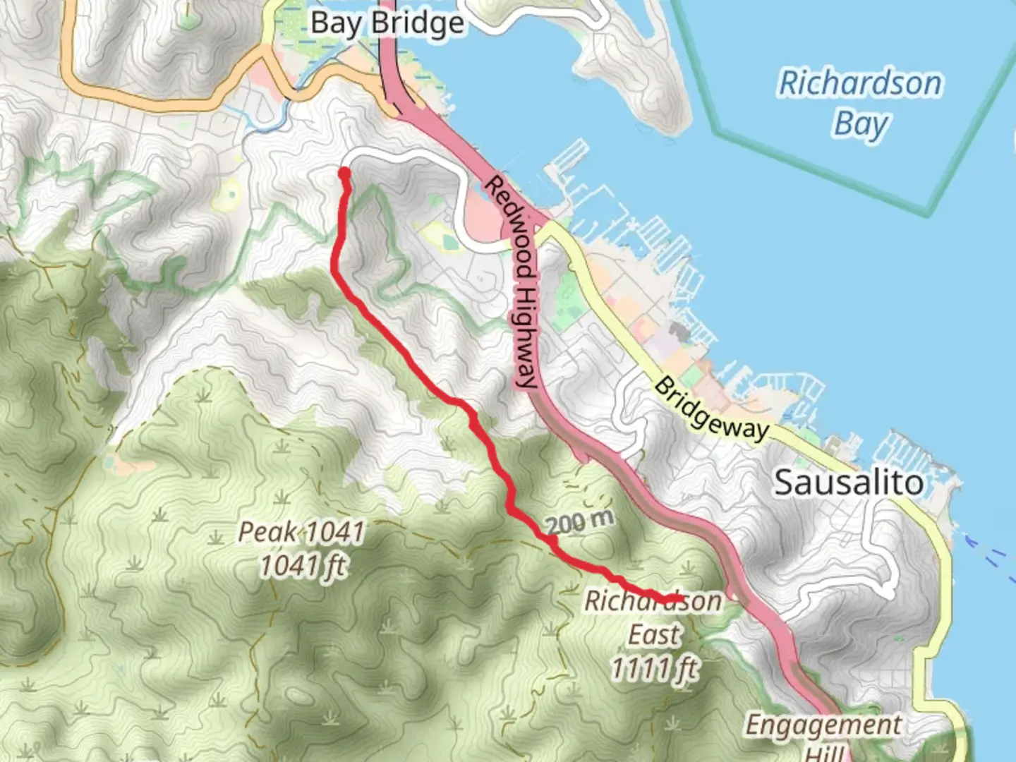 An image depicting the trail Alta Trail and its surrounding area.