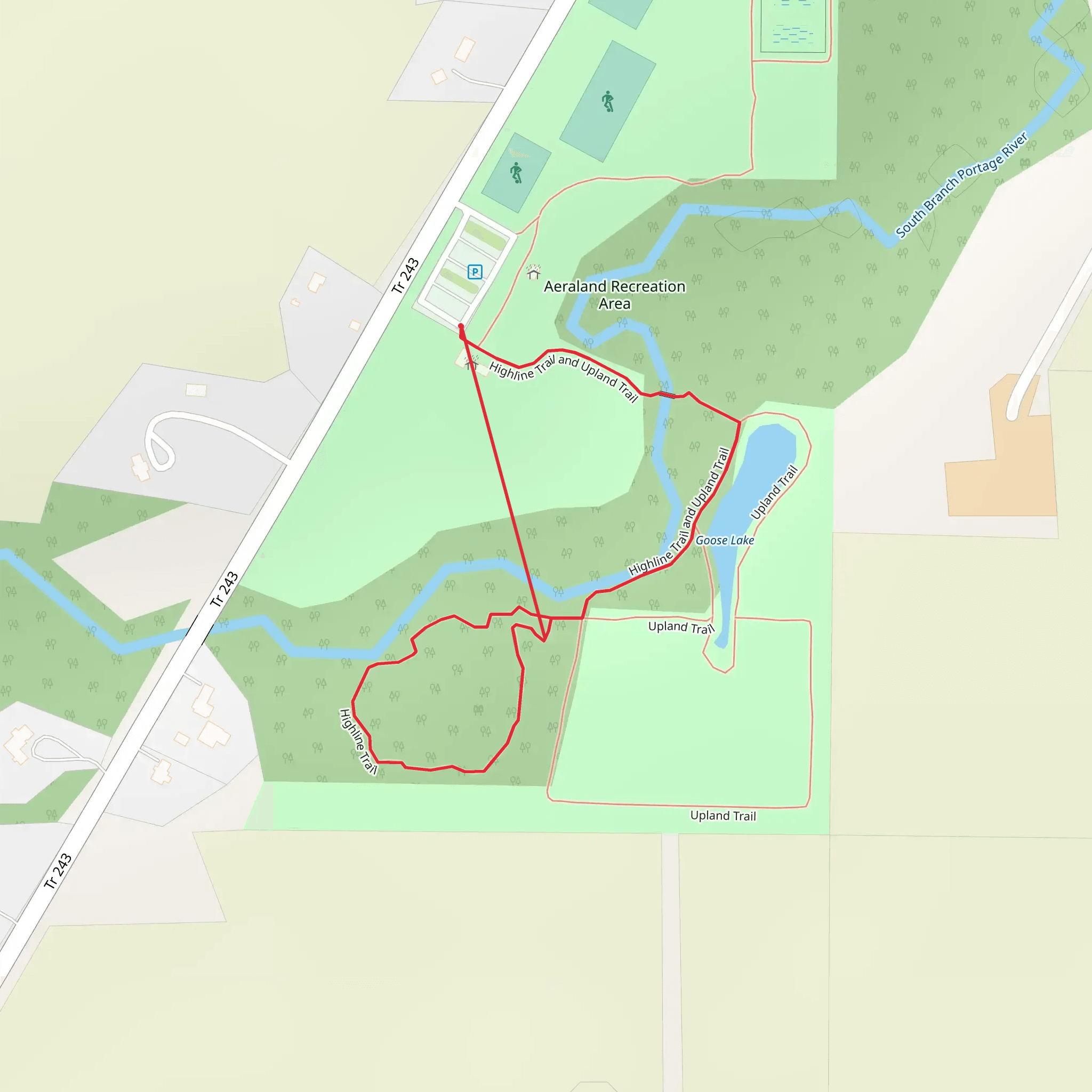 Aeraland Park mobile static map