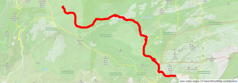 Cuerda Larga - El Tranco Guarramillas - Maliciosa El Tranco stage 2 Map