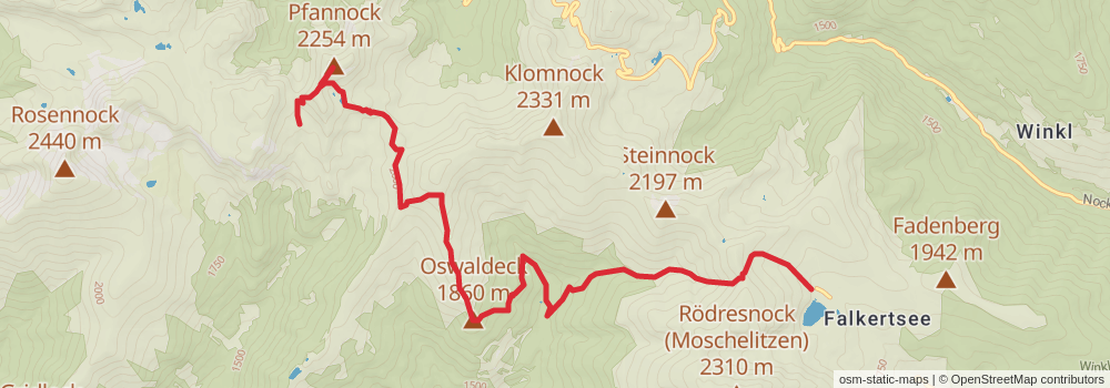 Alpe Adria Walk stage 17 Map