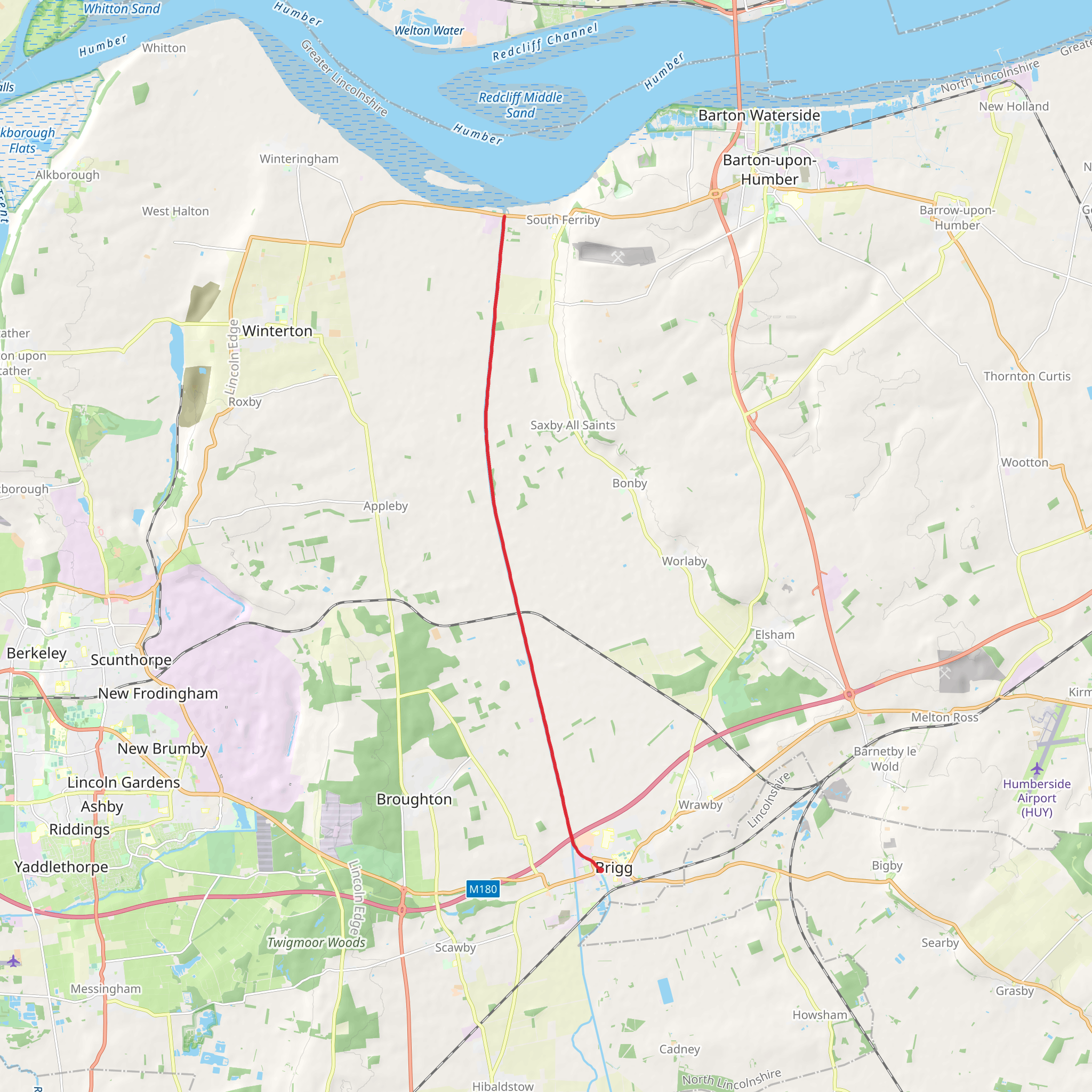 Brigg Walk mobile static map