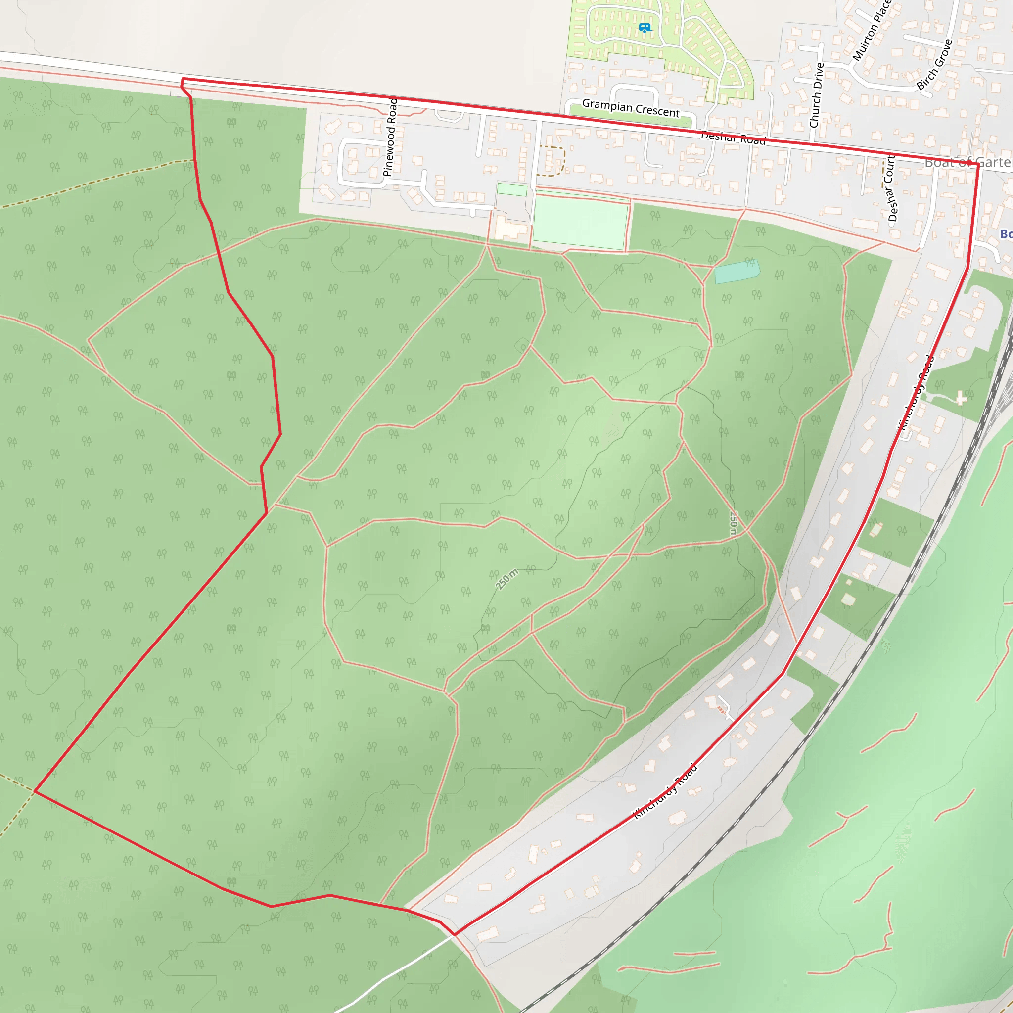 Red Squirrel Trail mobile static map