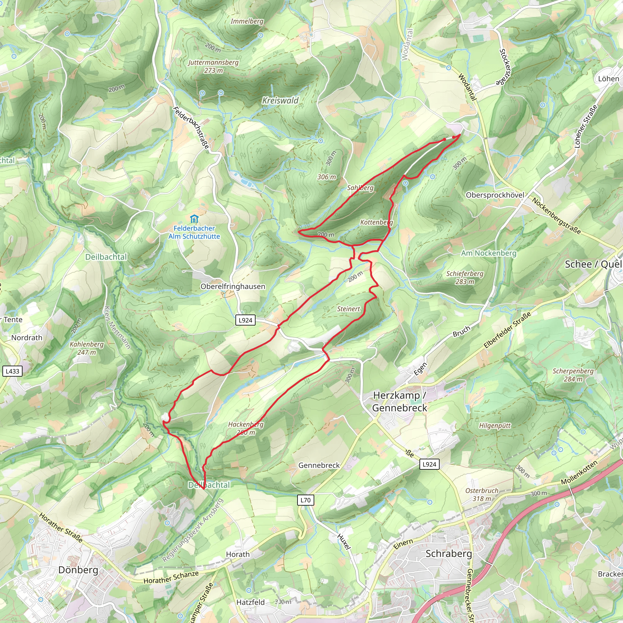 Rund um Hattingen and Herzkamp Rundweg mobile static map