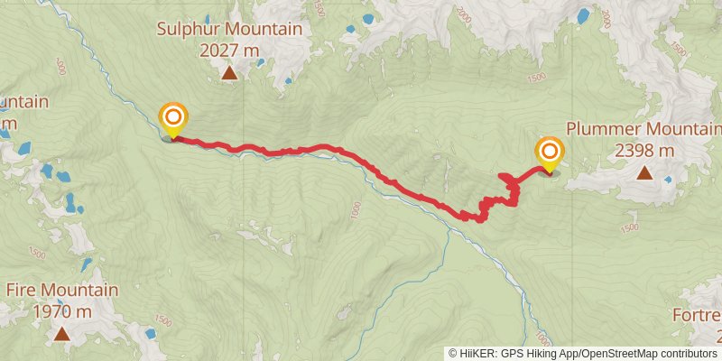Image Lake via Minor Ridge Trail stage 3 Map