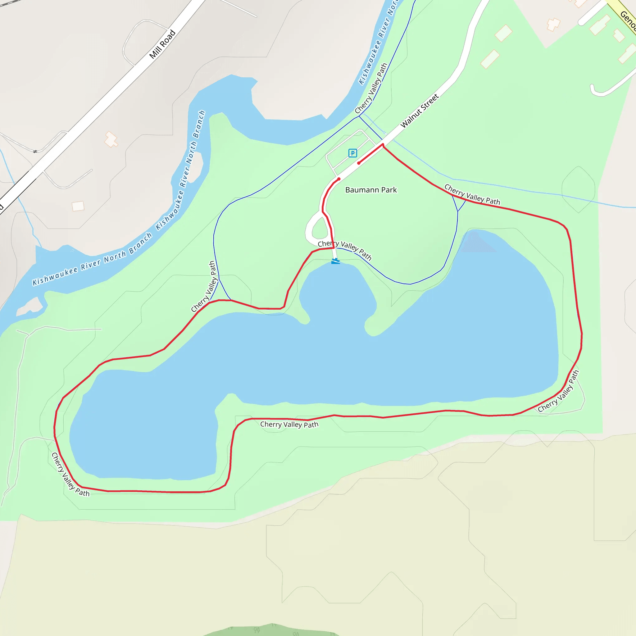 Cherry Valley Path Loop mobile static map