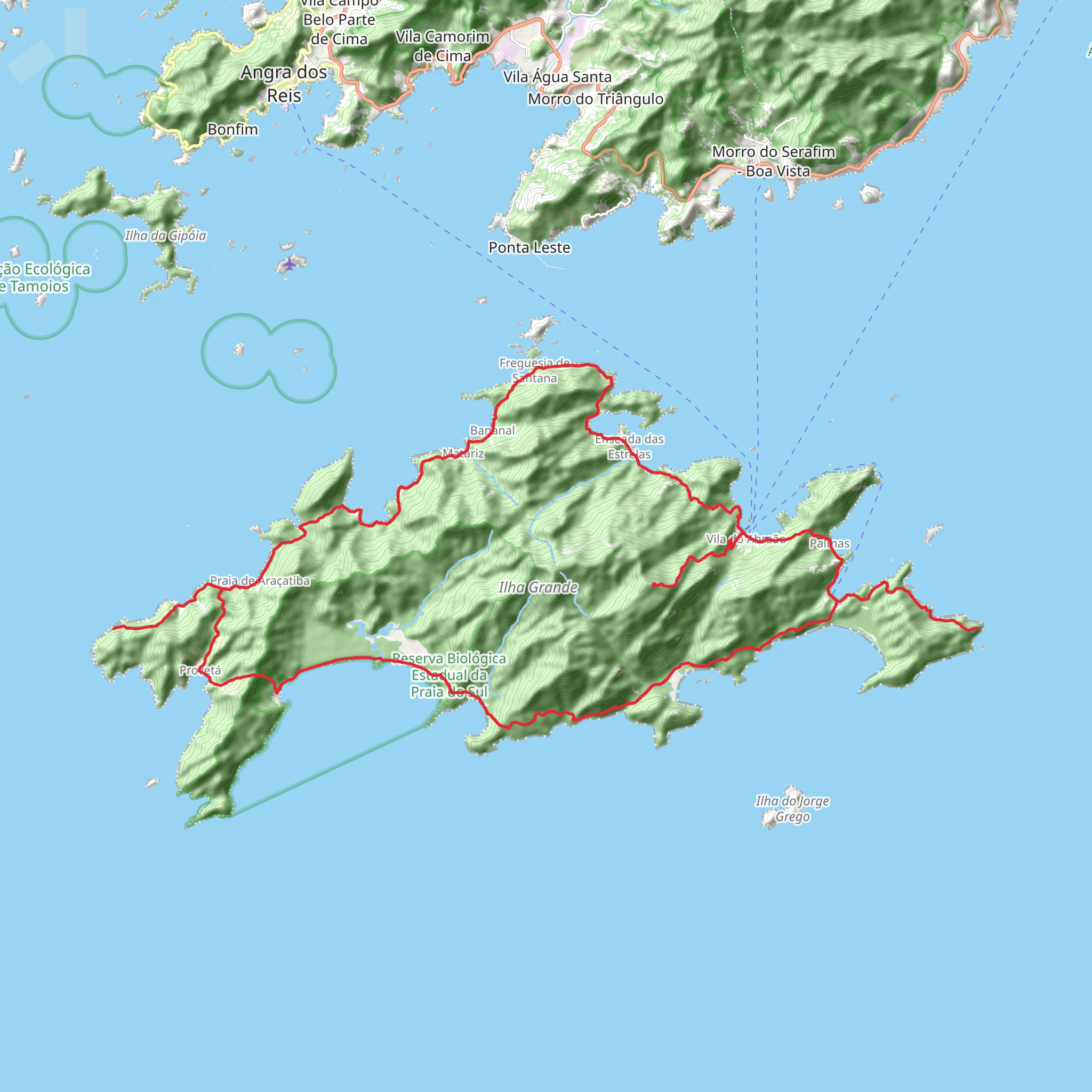 Ilha Grande Circuit mobile static map