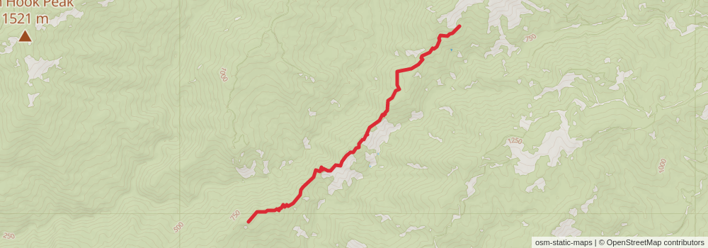 Silver Peak and Hobson Horn via Illinois River Trail stage 5 Map