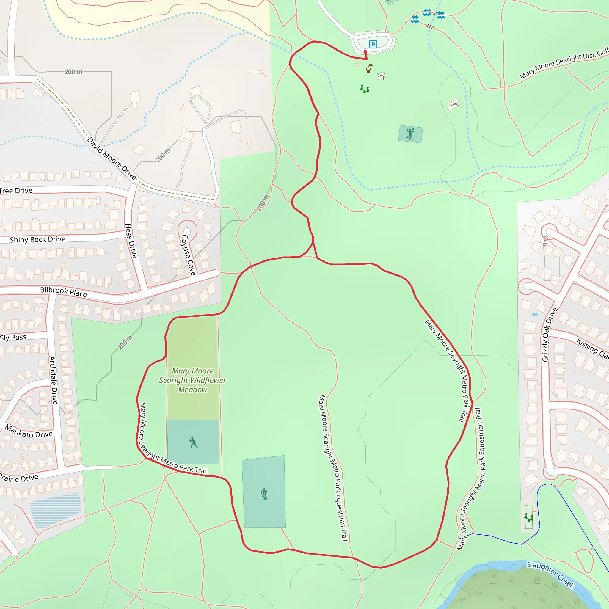 Mary Moore Searight Metro Park Loop Trail mobile static map