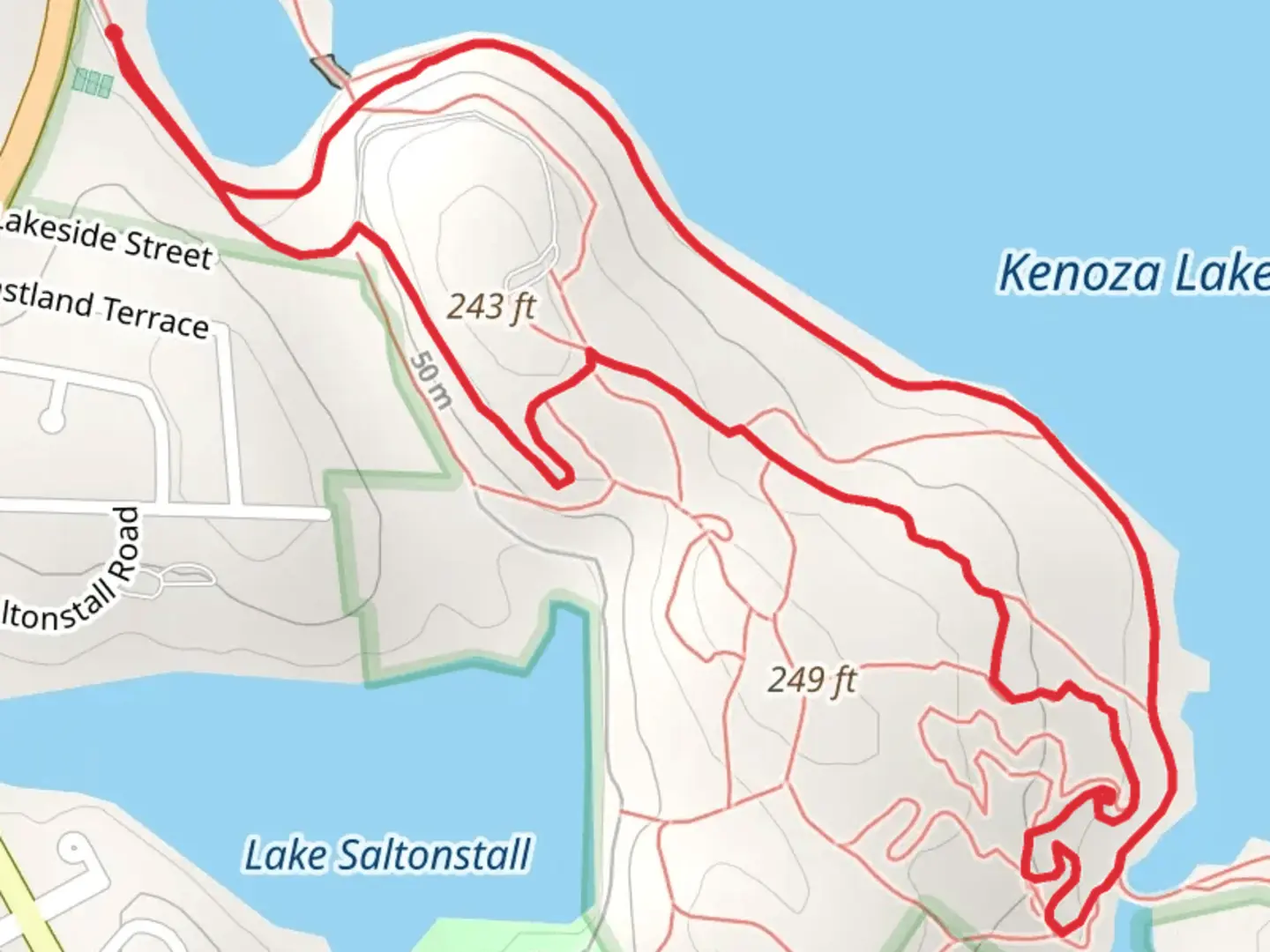 An image depicting the trail Castle Trail and Dudley Porter Road Loop and its surrounding area.