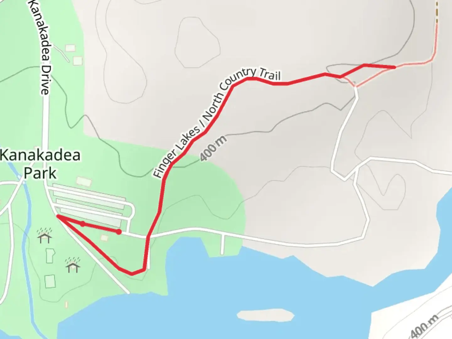An image depicting the trail Finger Lakes Trail and its surrounding area.