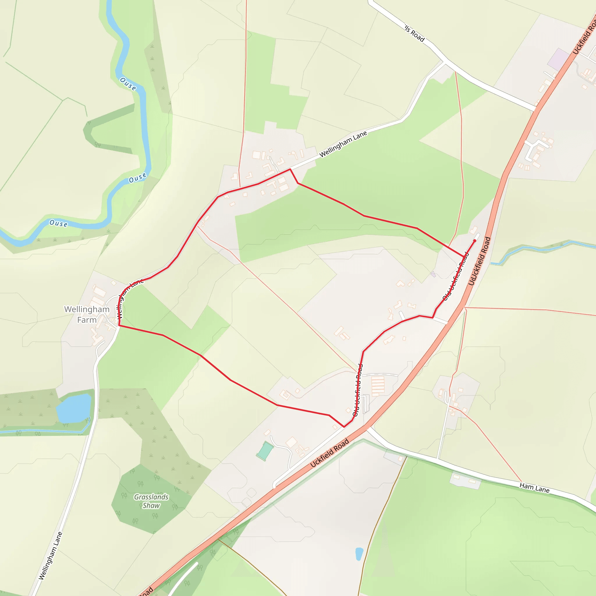 Uckfield Road Loop mobile static map