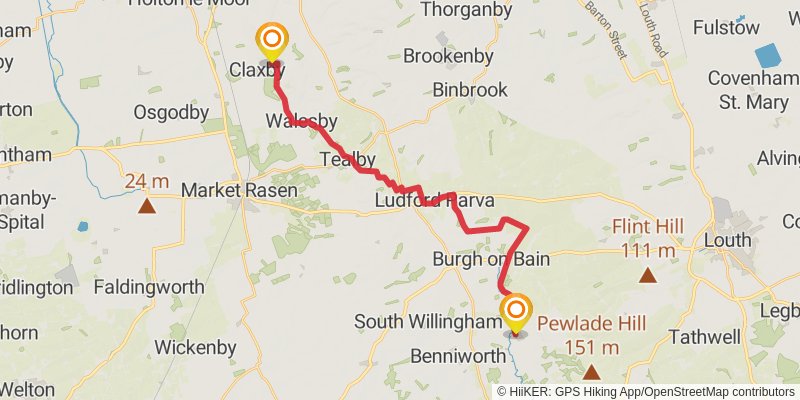 Viking Way stage 3 Map