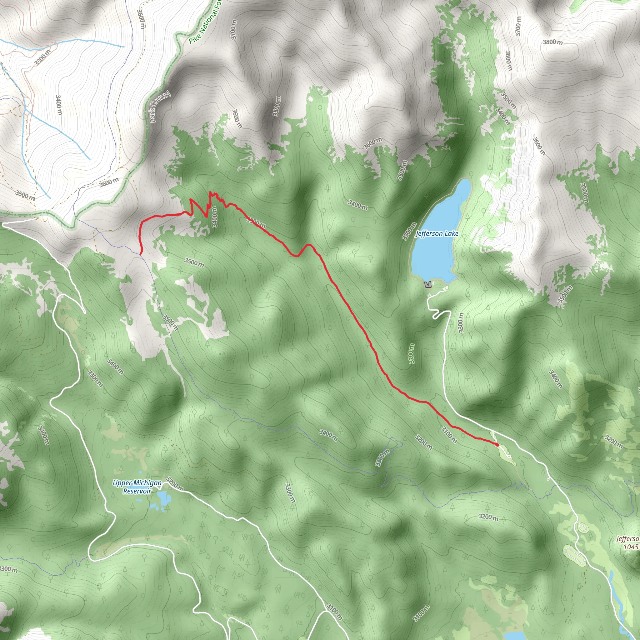 West Jefferson Trail mobile static map