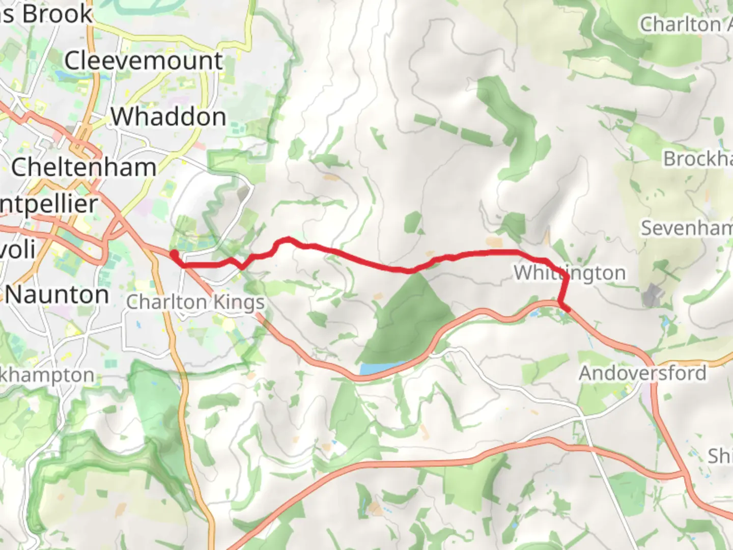 An image depicting the trail Ham Hill and its surrounding area.