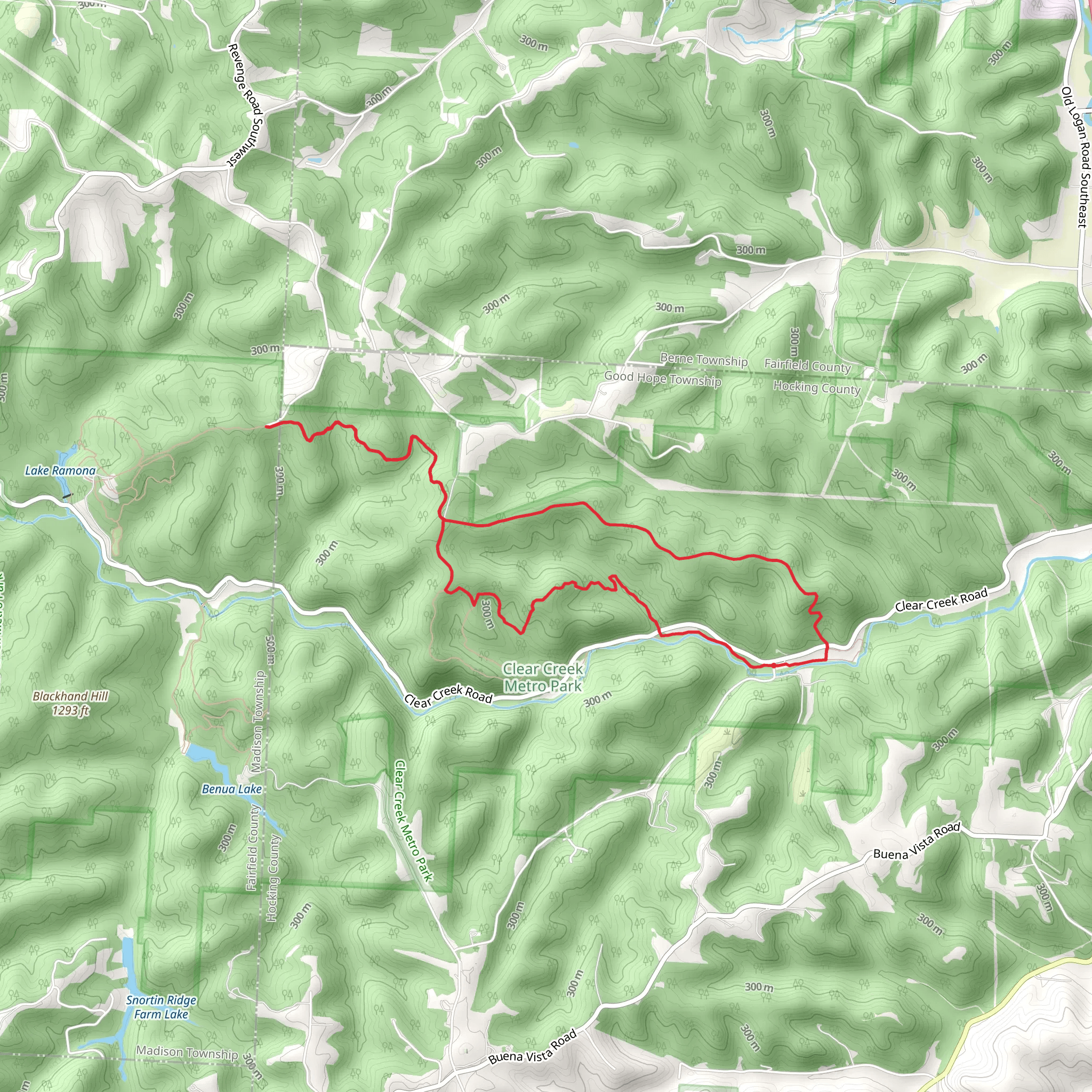 Cemetary Ridge Loop Trail mobile static map