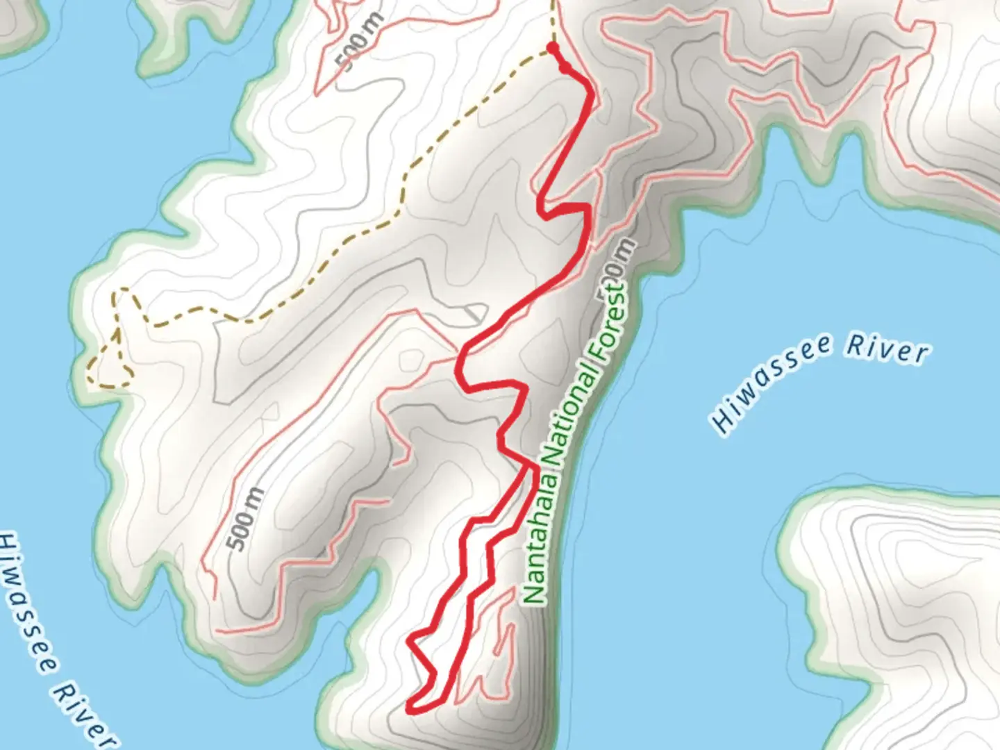 An image depicting the trail Ramsey Bend South Alternate Trail and its surrounding area.