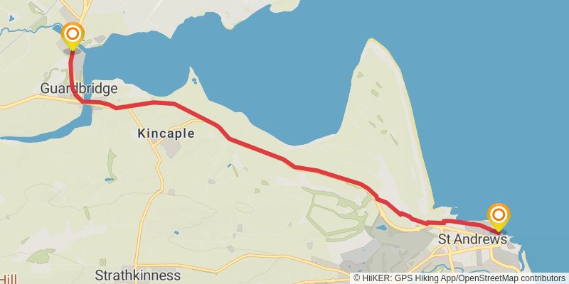 St Duthac's Way stage 8 Map