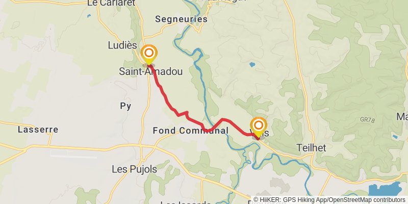 GR 78 - Sentier de Piémont alt 2 Map