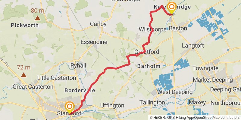 Boston to Abbotsbury via Macmillan Way stage 3 Map