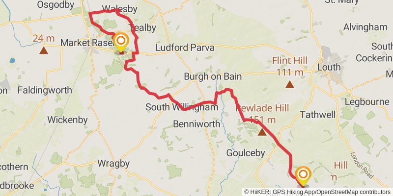 Lindsey Trail stage 6 Map