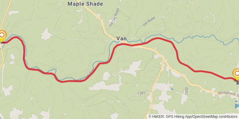 North Country Trail - Pennsylvania stage 11 Map