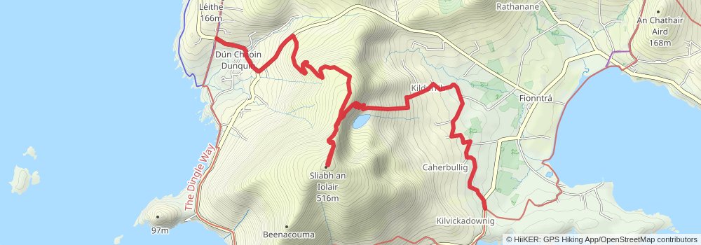 Dingle Way alt 2 Map