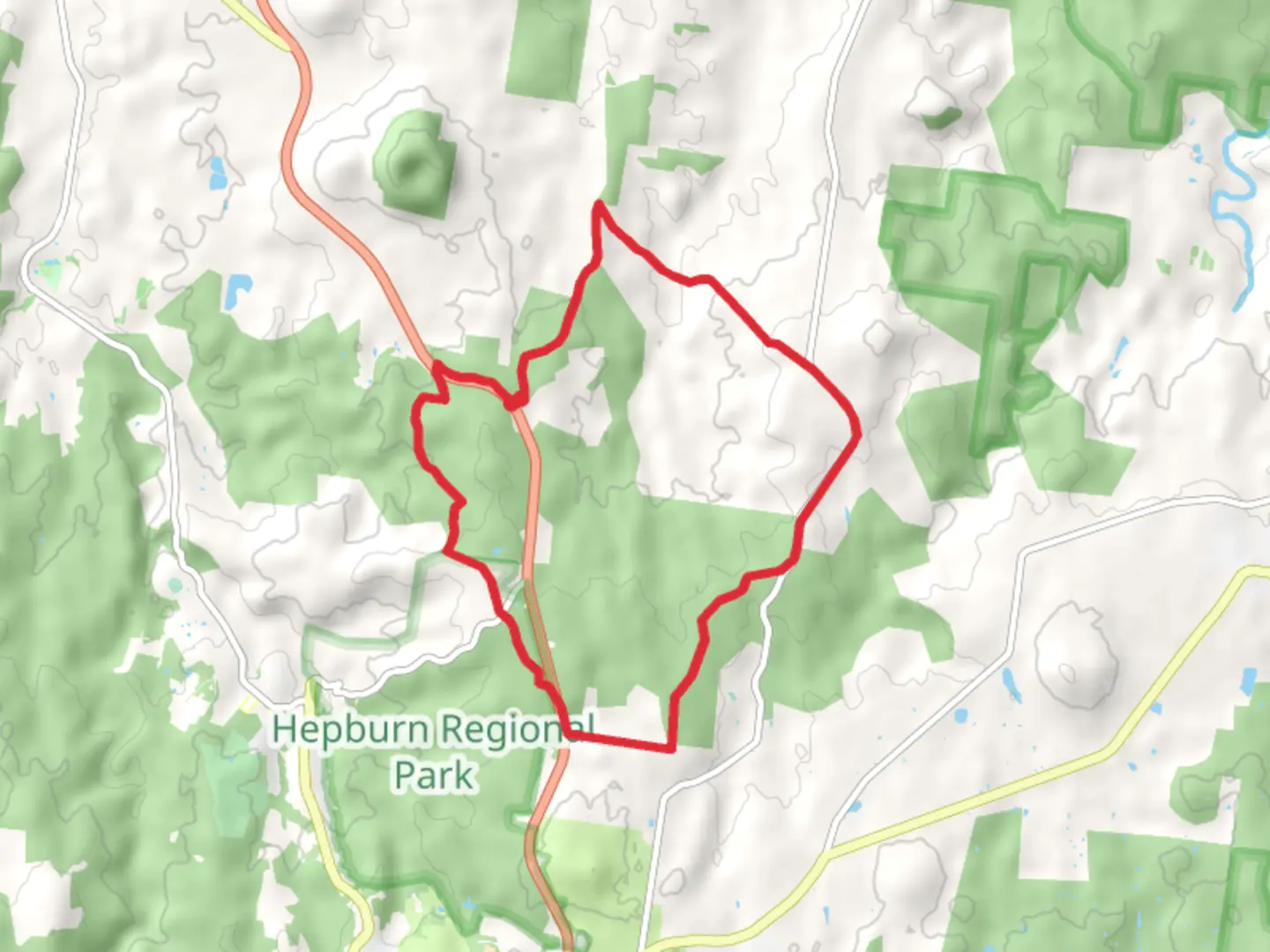An image depicting the trail Dry Diggings and Porcupine Ridge Trail and its surrounding area.