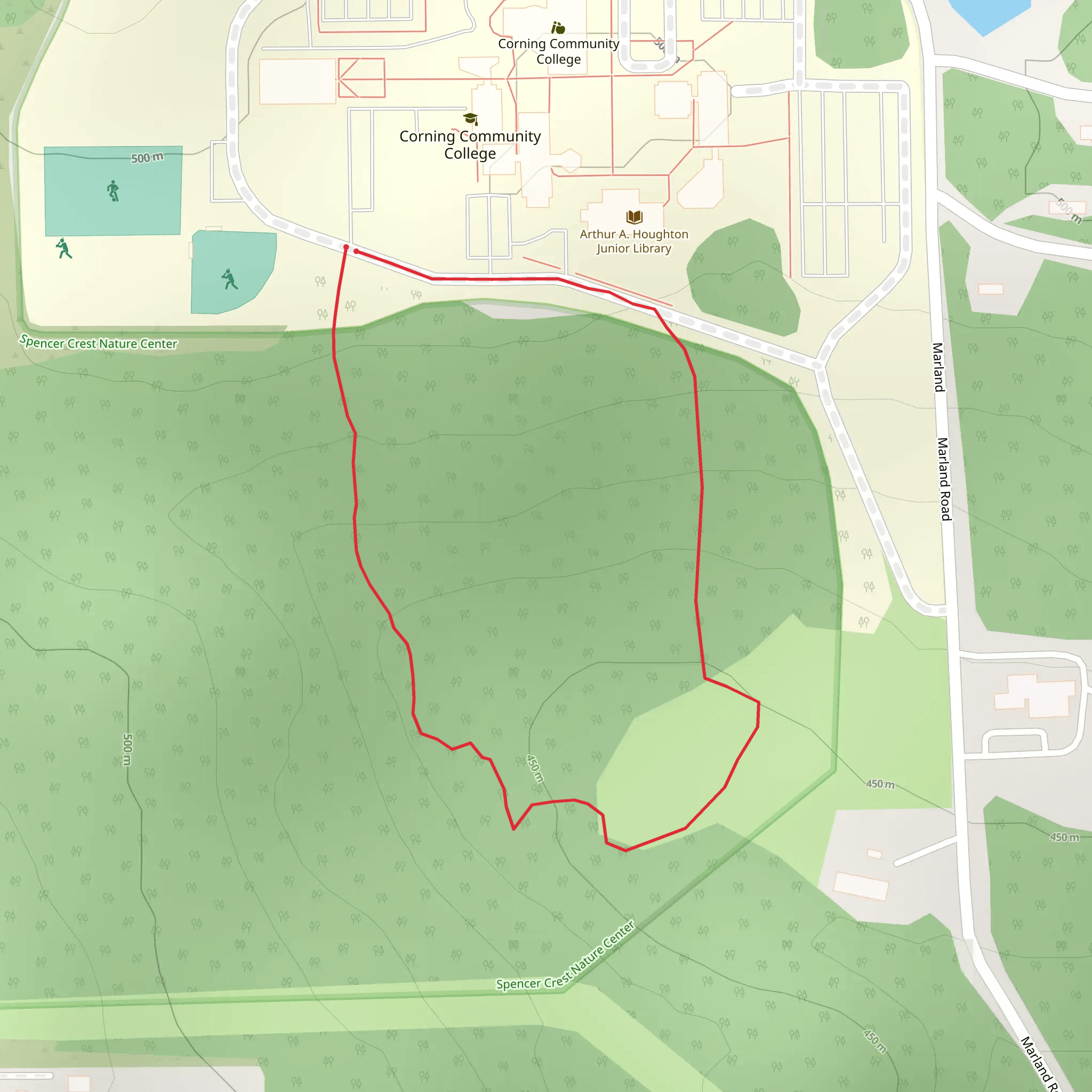 Marland Road Loop - West mobile static map