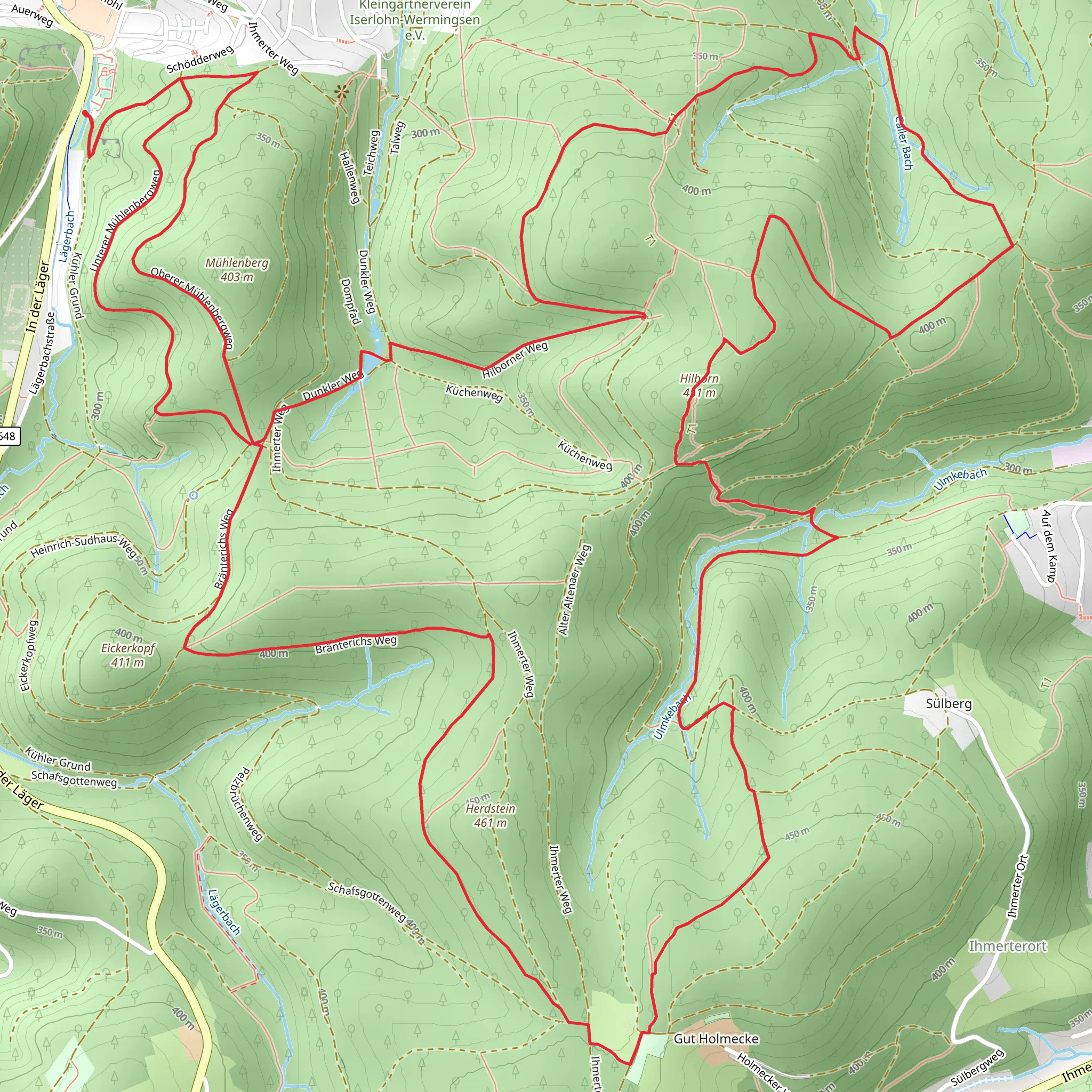 Iserlohner Loop mobile static map