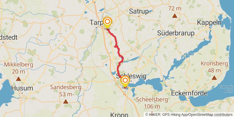 Hærvejen stage 26 Map