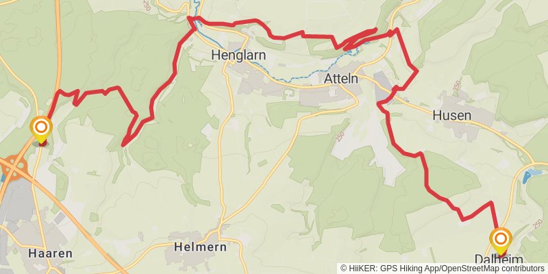 Sintfeld-Höhenweg stage 2 Map