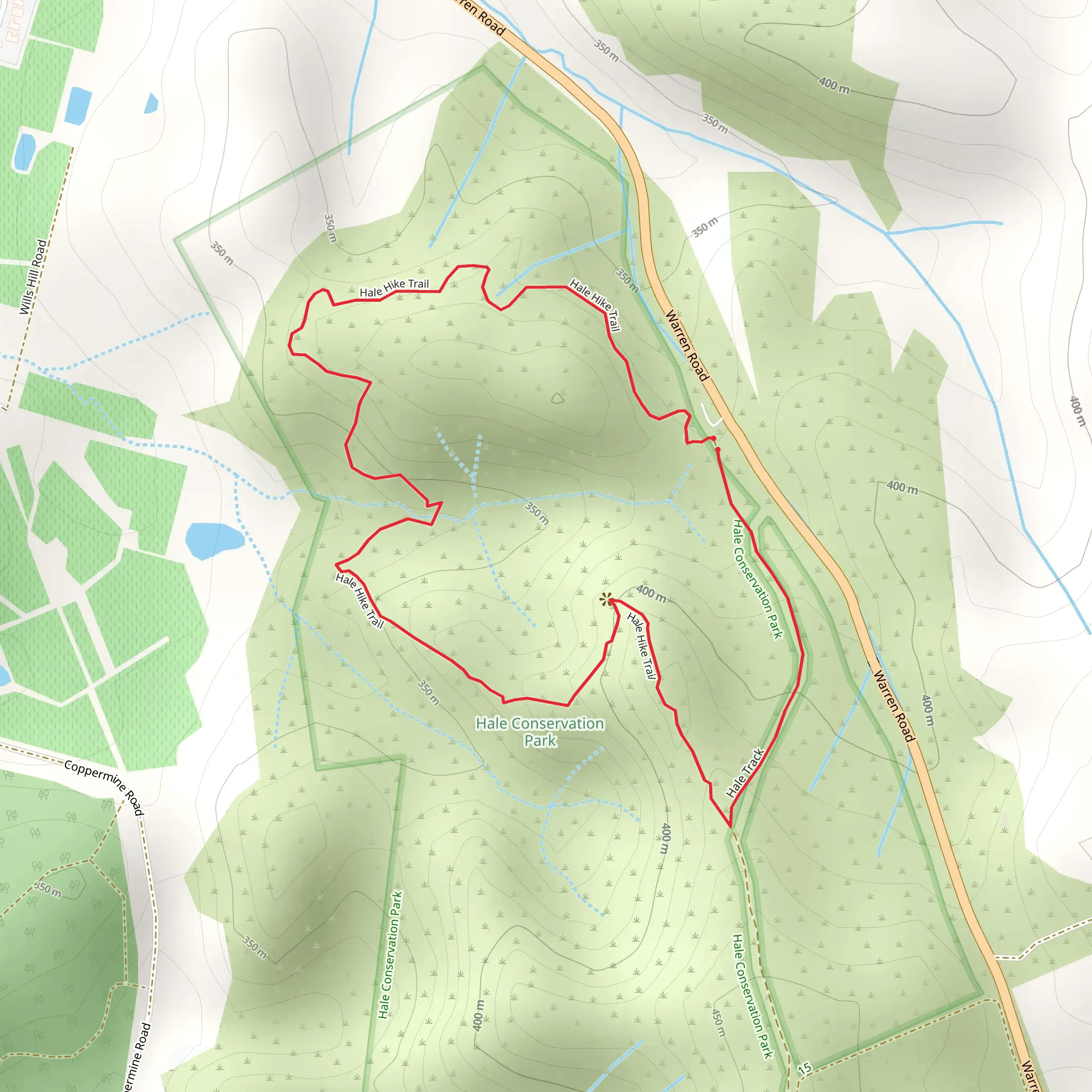 Hale Conservation Park Loop mobile static map