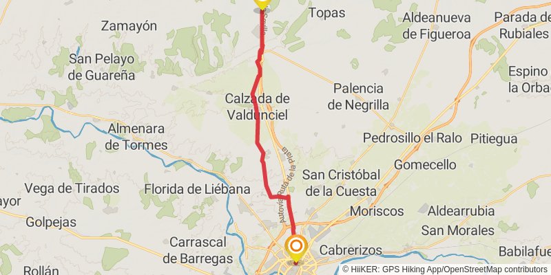 Via de la Plata stage 26 Map