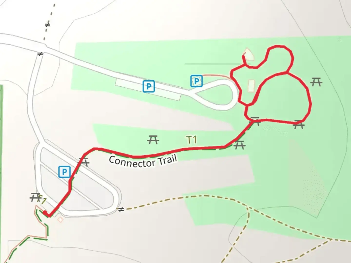 An image depicting the trail Snoqualmie Point Park and its surrounding area.