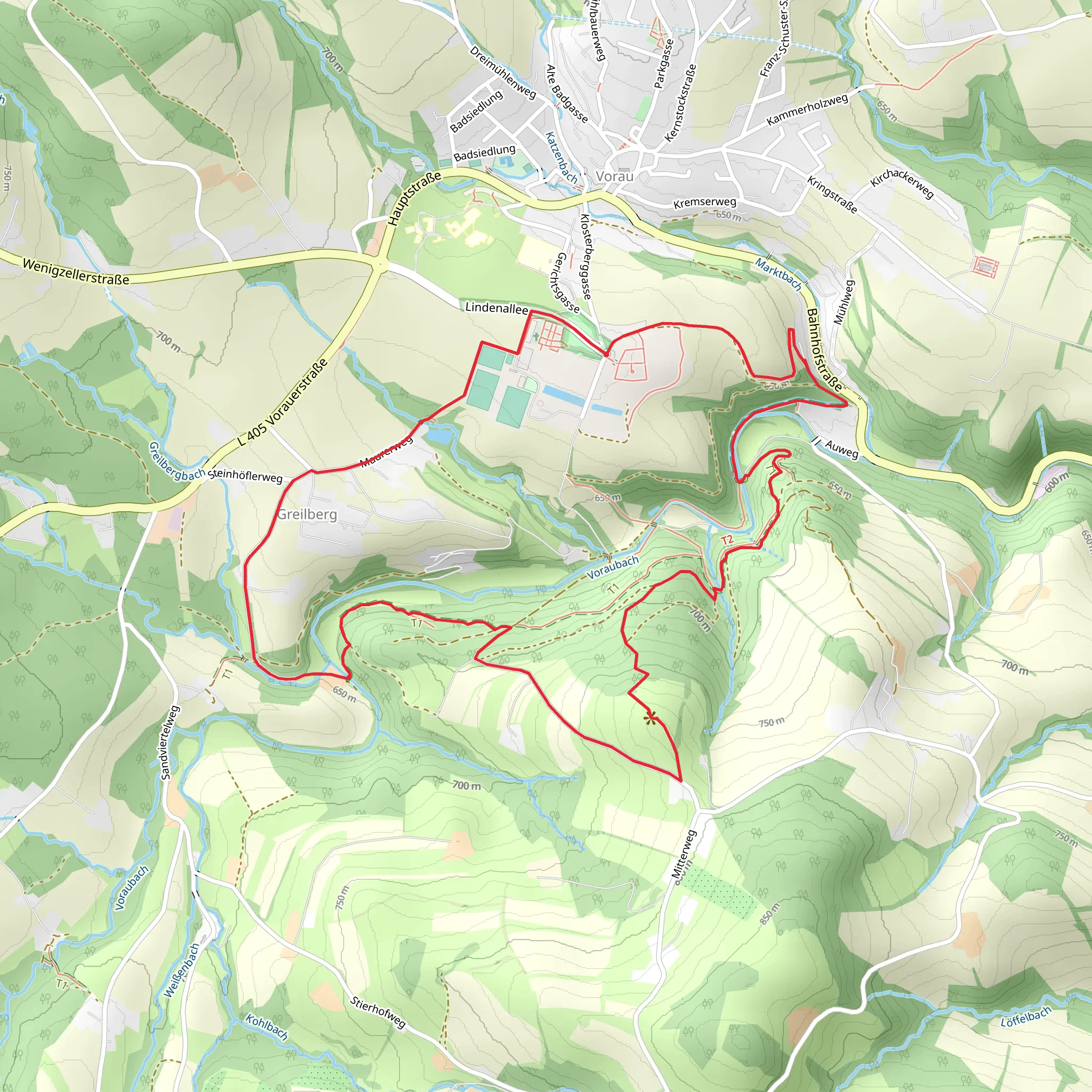 Archduke Johann Path mobile static map