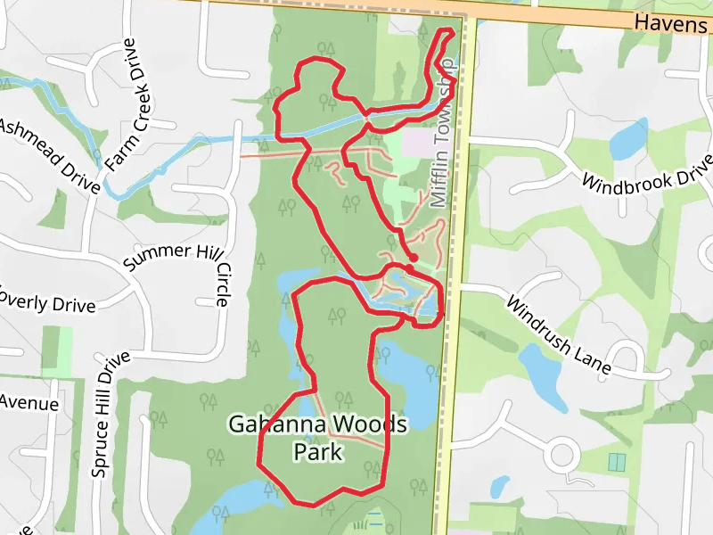 Gahanna Woods Park Loop