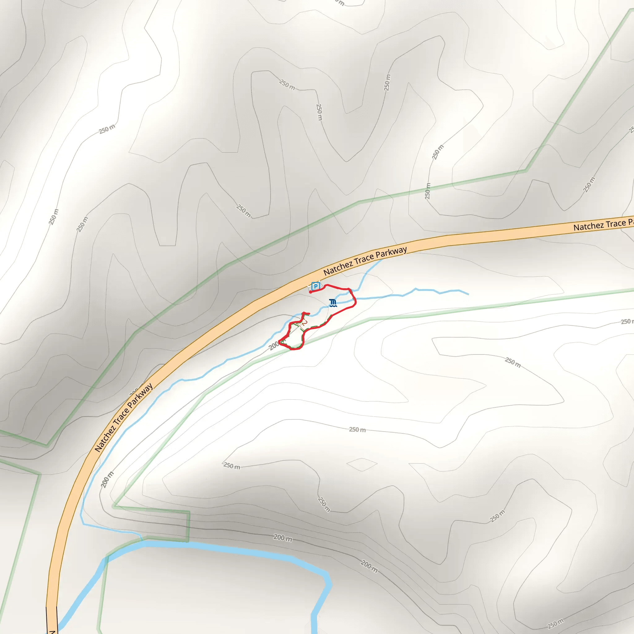 Natchez Trace Parkway mobile static map