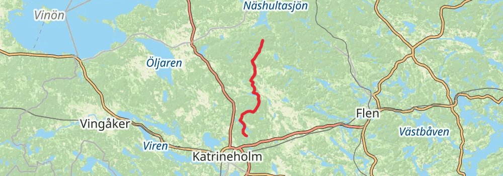 Sörmlandsleden Trail stage 14 Map