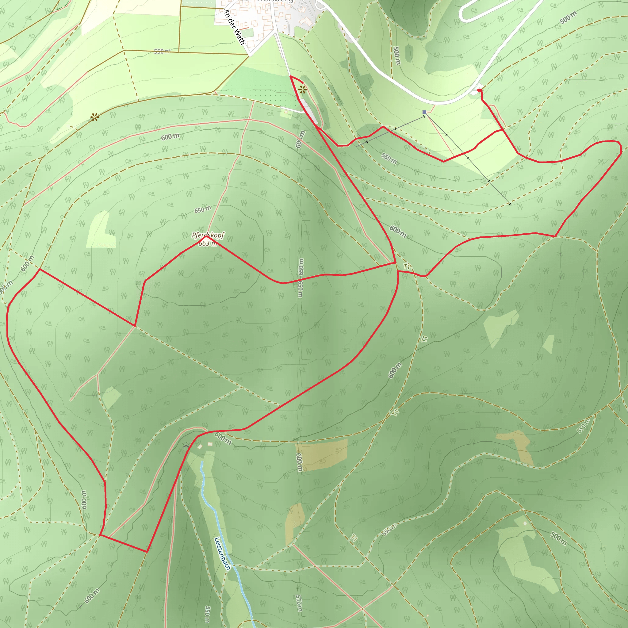 Pferdskopf Loop mobile static map