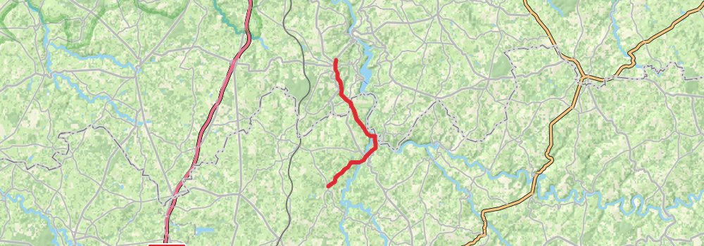 Camino Strasbourg-Saint Jean Pied de Port via Vézelay stage 44 Map