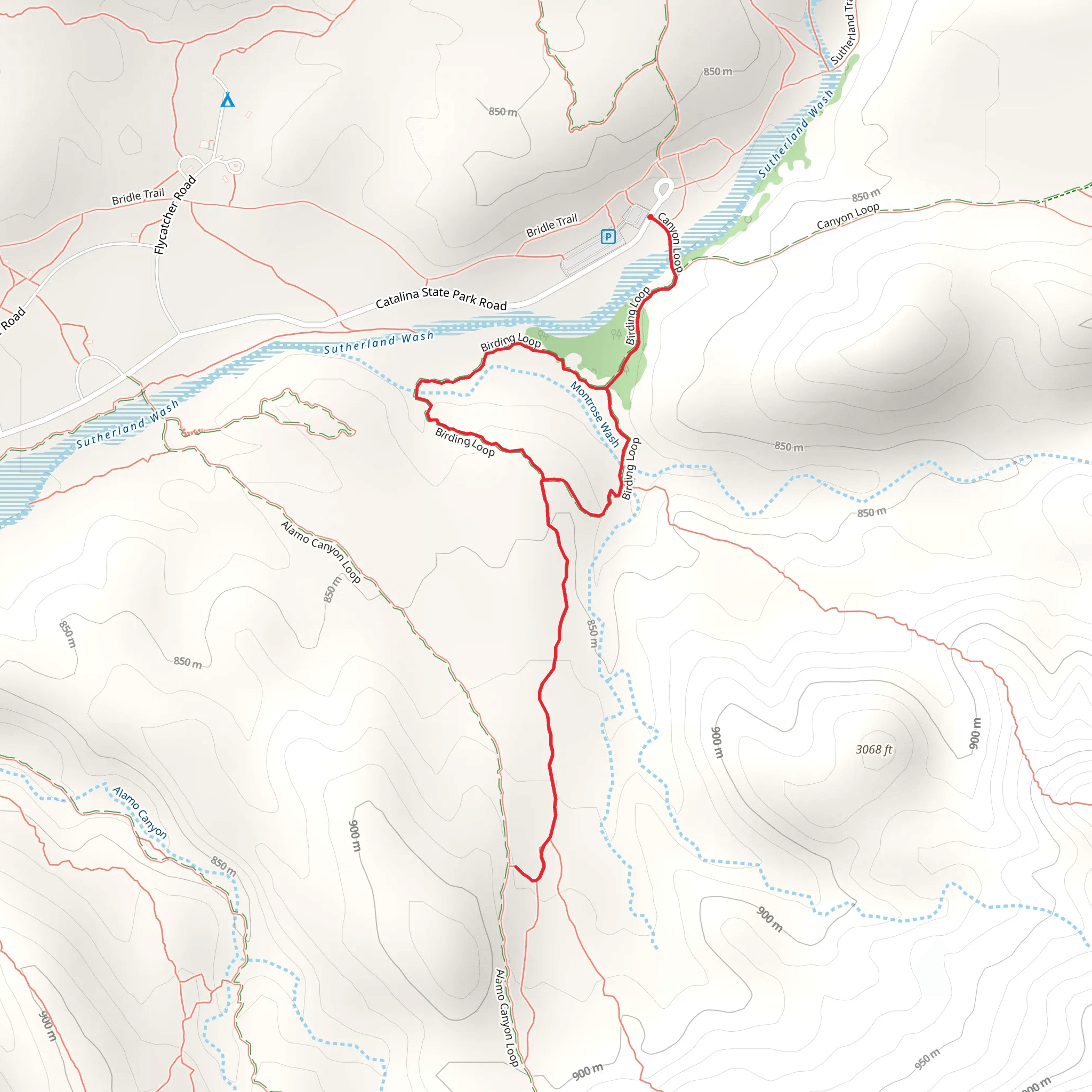 Bridle Loop Trail mobile static map